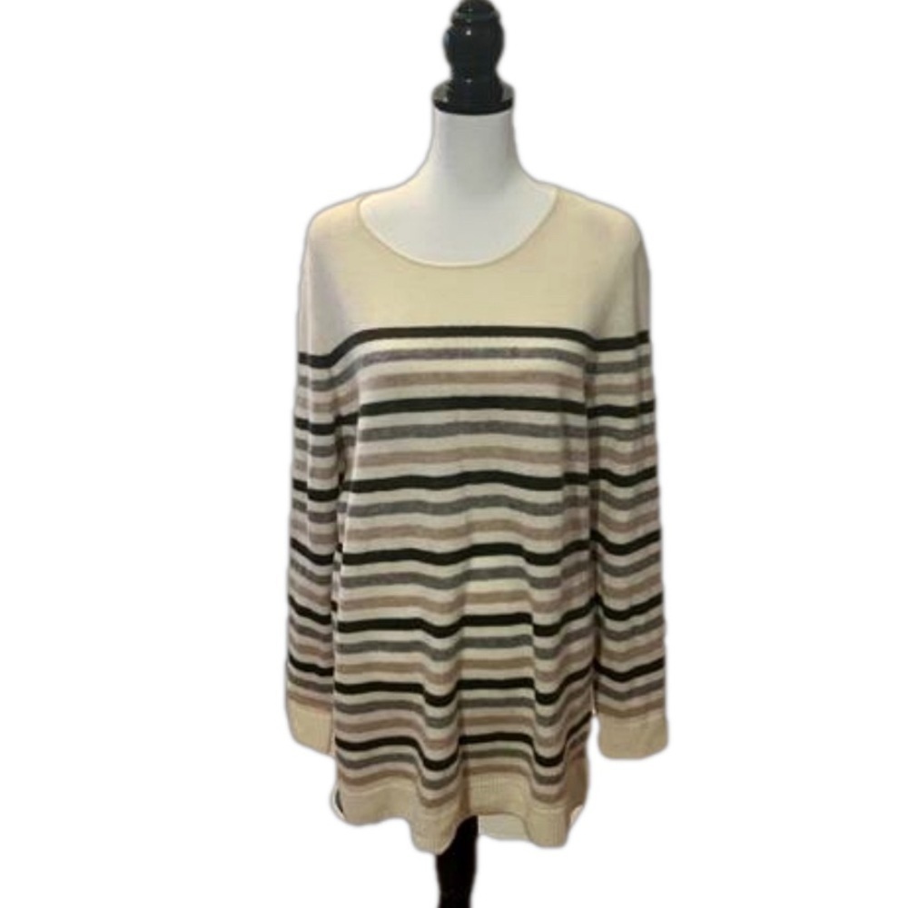 Stitch Fix 41 Hawthorn Rella Cashmere Crewneck Sweater, Size 1X